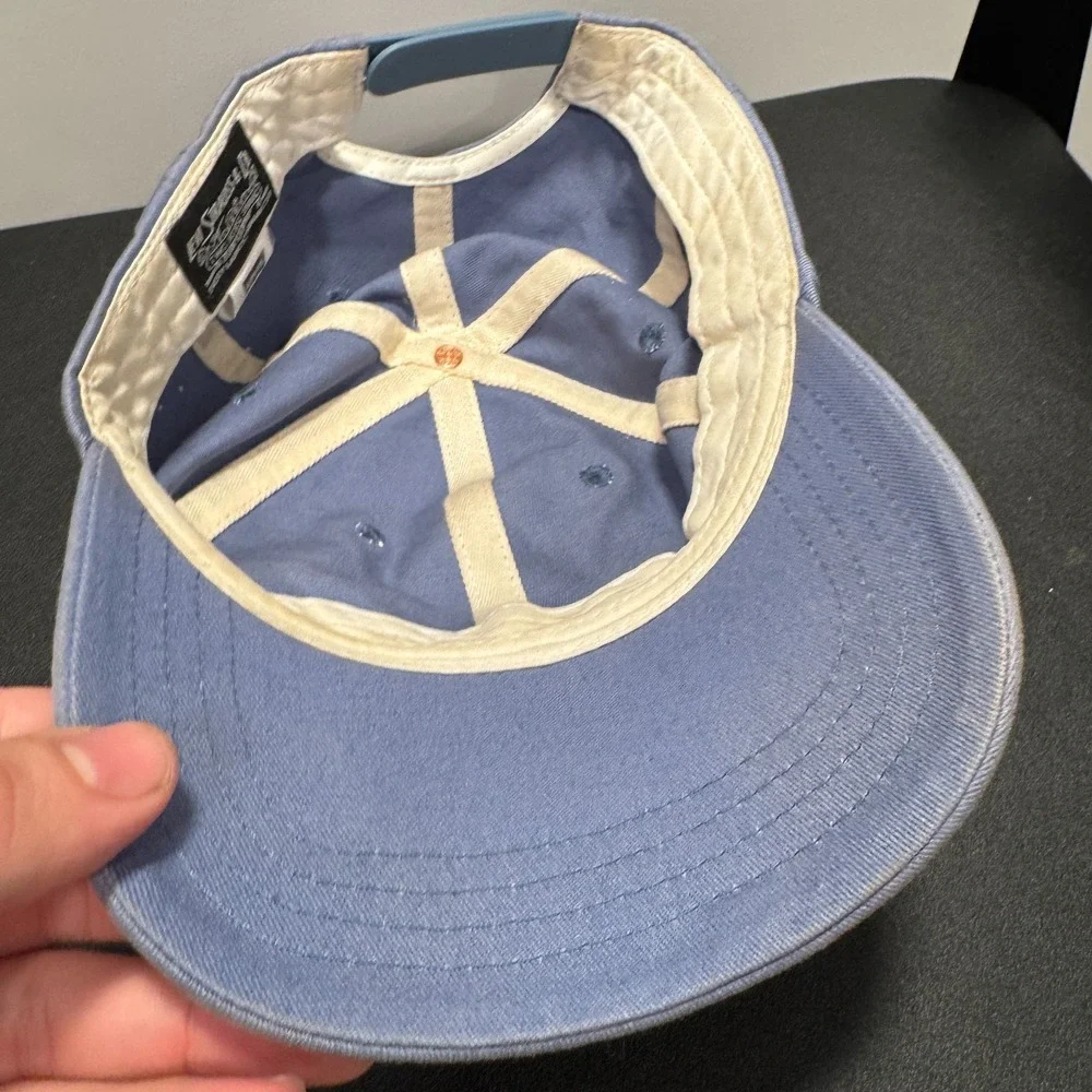 Levi's‎ Hat Cap Men OS Blue Solid Cotton Vintage Y2K Logo Spellout Streetwear